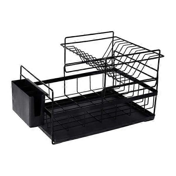 2-Tier Dish Drying Rack with Cutlery Holder