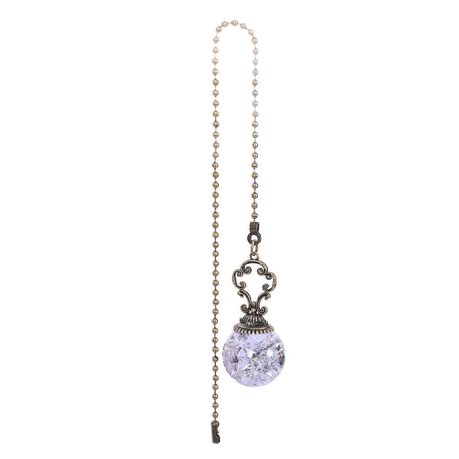 Ceiling Fan Pull Chain Extension Lavender compatible with Decoration 3Pcs Pendant Set