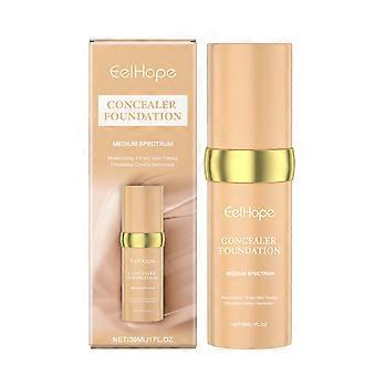 La base de maquillaje líquida correctora hidratante Eelhope no quita el maquillaje, hidrata, refresca y suaviza la piel. Base de maquillaje líquida con textura ligera.