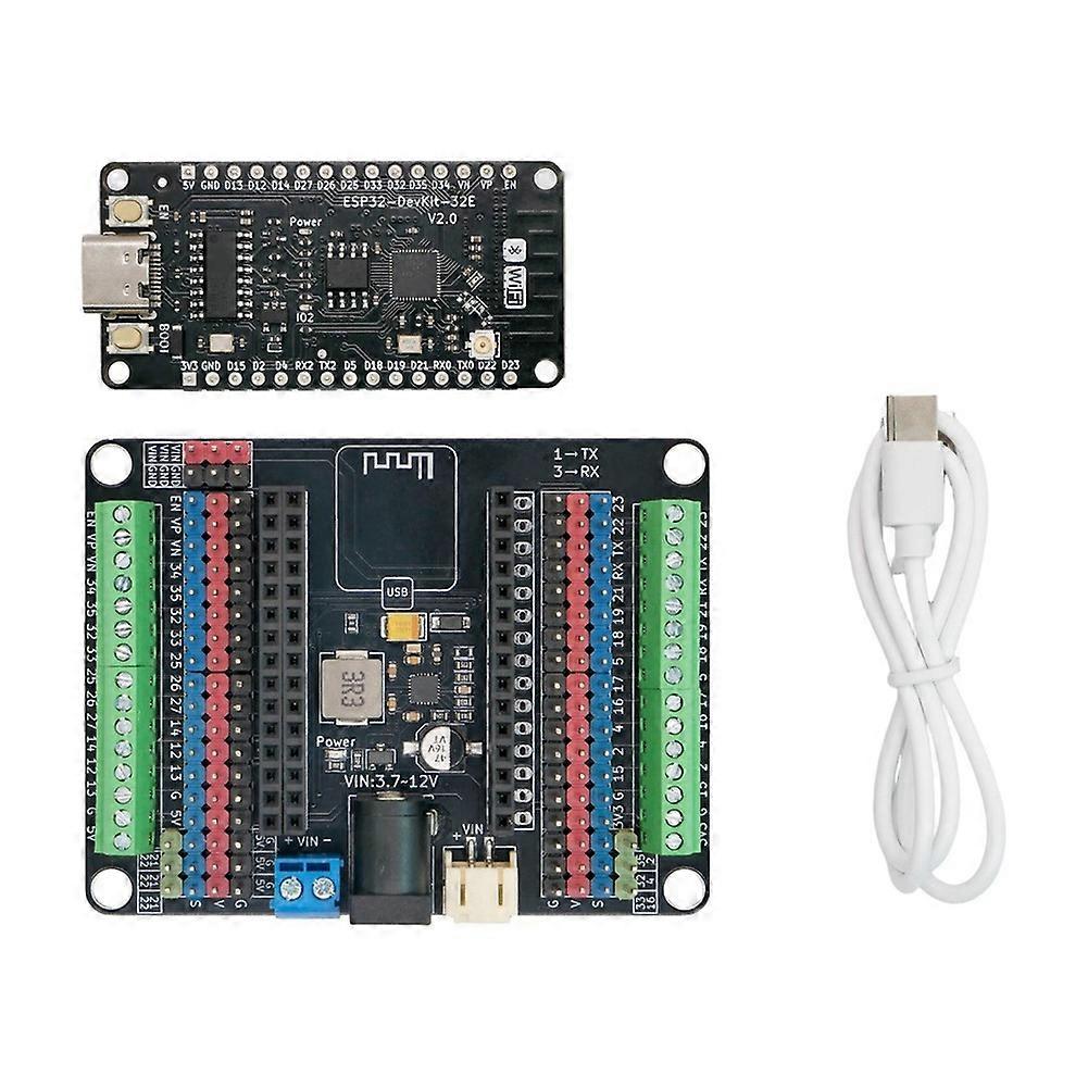 ESP32-Devkitc Development Board+ESP32 Breakout Board V2.0 Compatible with ESP32 Board PH2.0 Interface