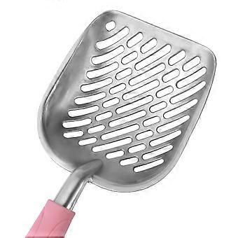 Ueetek Pet Litter Scooper Durable Metal for Pets Litter Use Pink