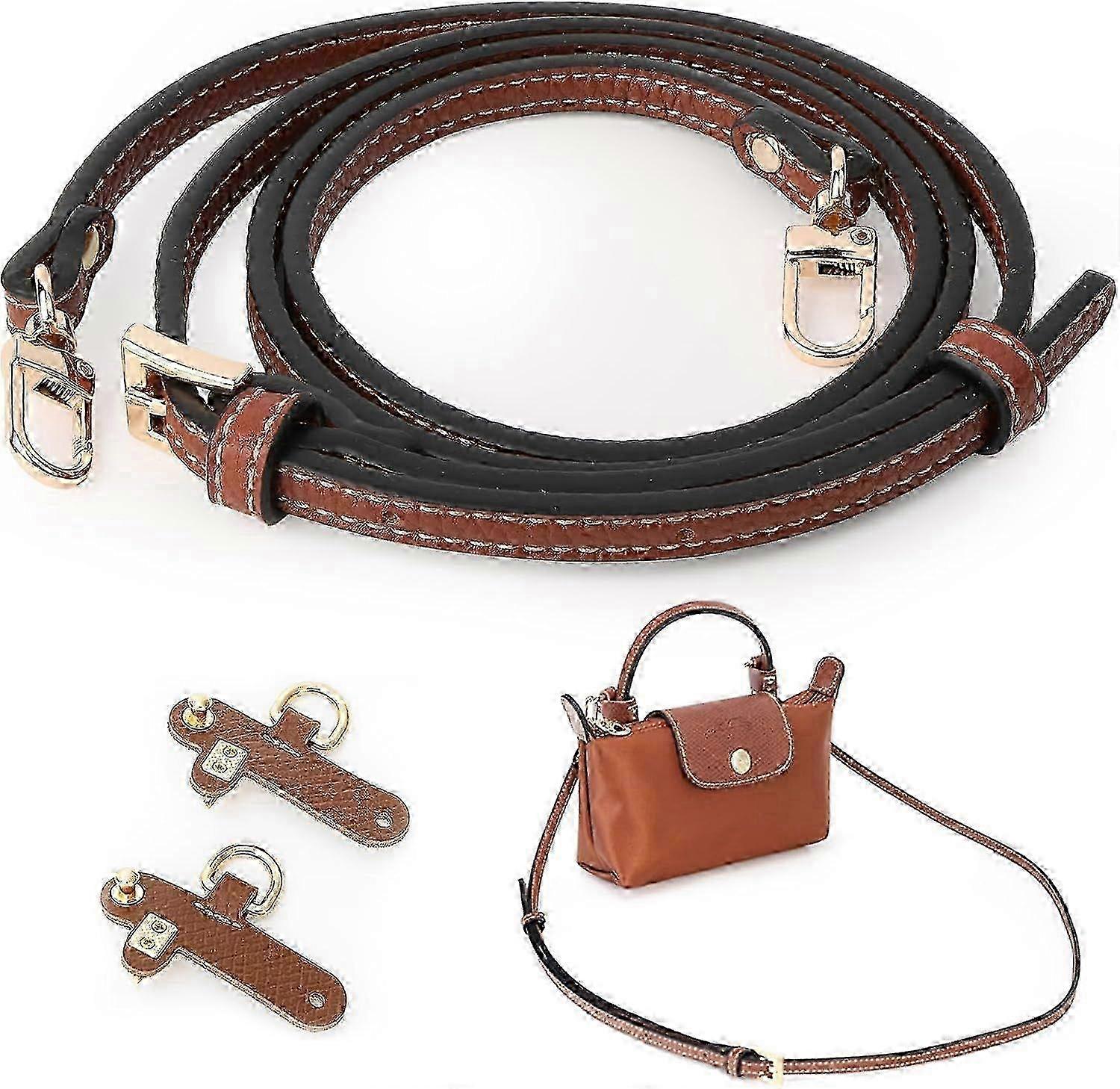 Adjustable Shoulder Straps with 2 Adapters compatible with Longchamp Bag Straps