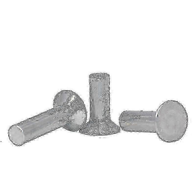 Aluminum Countersunk Head Solid Rivets M6 6mm - 20Pcs Kit for Metal Fabrication & DIY Projects