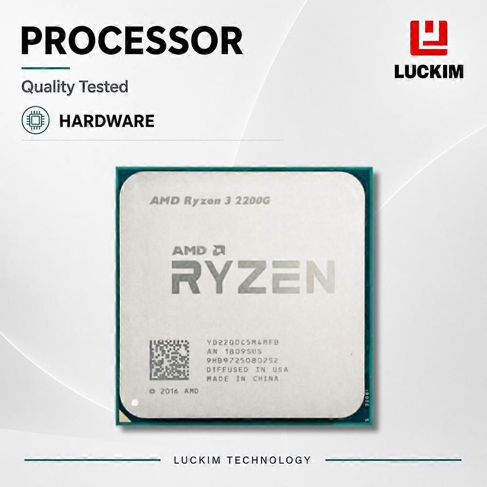 R3-2200G 4-Core 4-Thread Desktop CPU Processor 3.5-3.7GHz 4MB Cache AM4 65W
