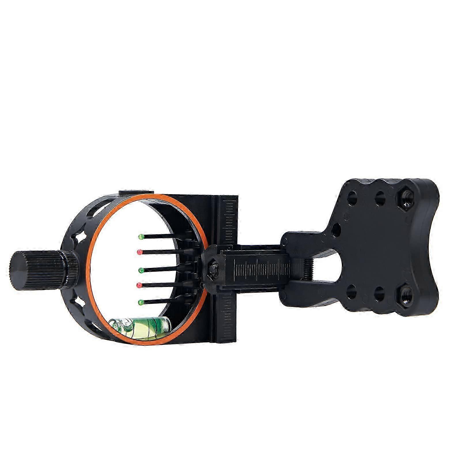 5-Pin Bow Sight Reversible Mount Design with LED Sight Light