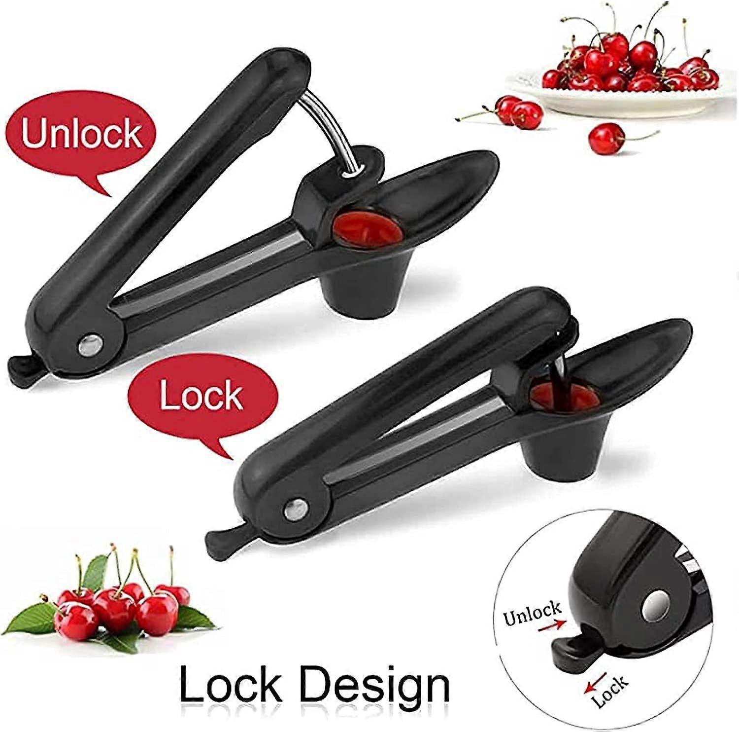 Fast Cherry Pitter Tool, Olive Pitter Tool, Space-Saving Cherry Pitter Remover, Multi-Function Fruit Pit Remover, Q