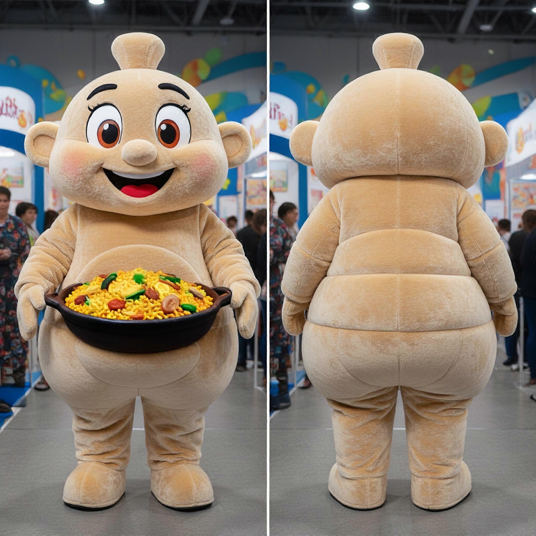 MASTICOT Beige Delicious Paella Mascot