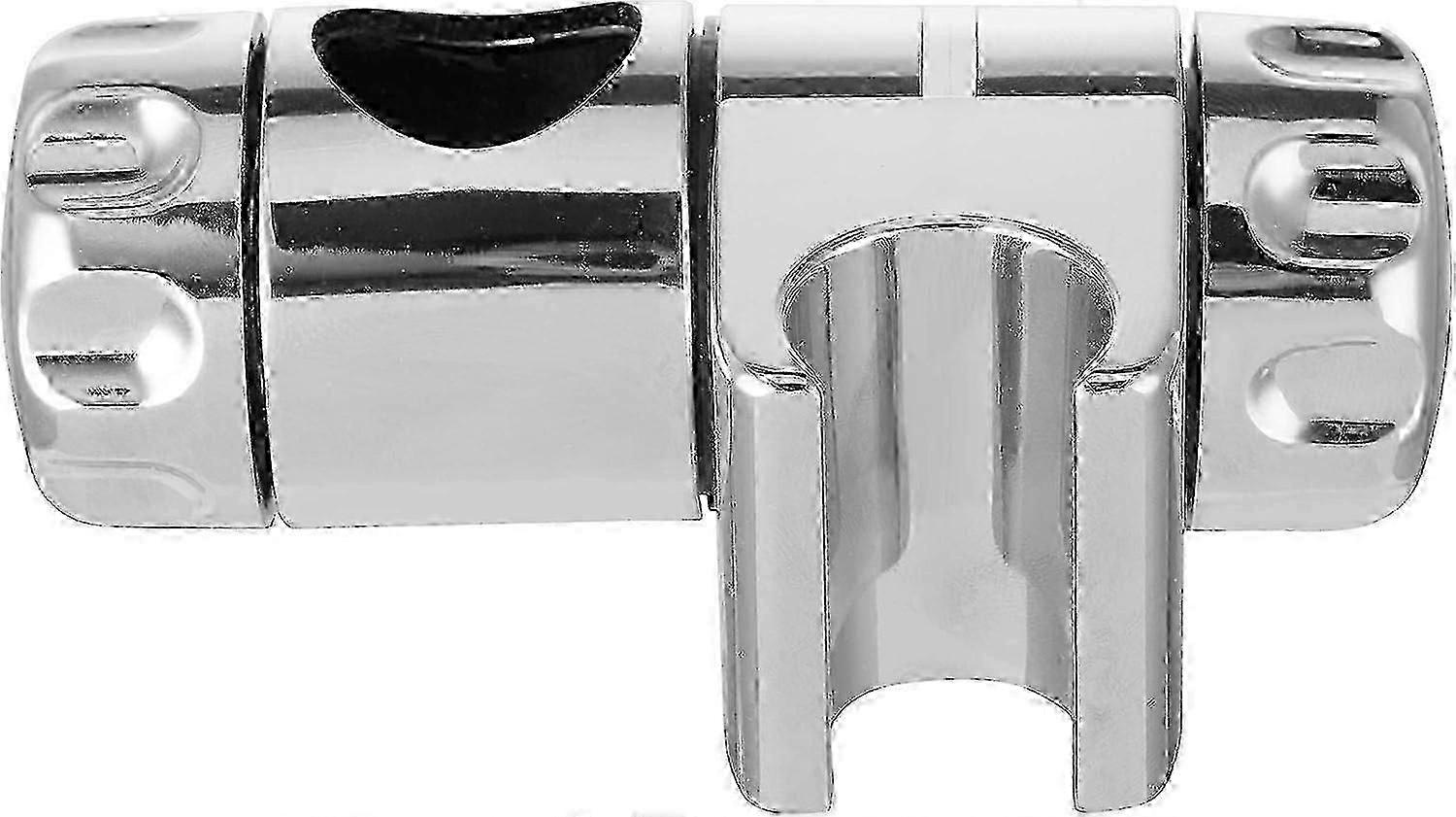 25mm Chrome Slider Shower Head Holder Bracket, Adjustable Angle, Compatible with Standard Riser Rail