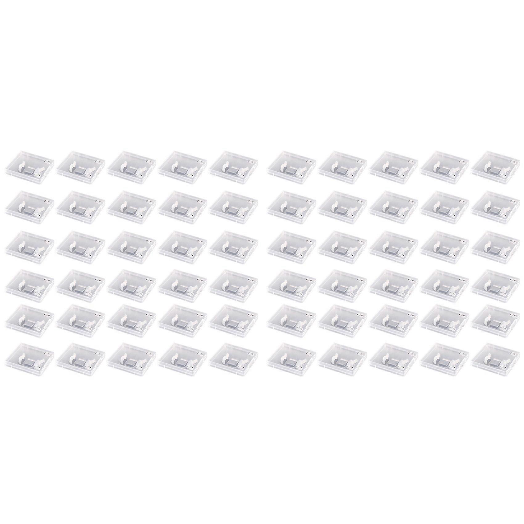 60pcs USB Flash Drive Boxes Protector Transparent Clear Storage Case Dustproof USB Stick Packaging for Memory Drives