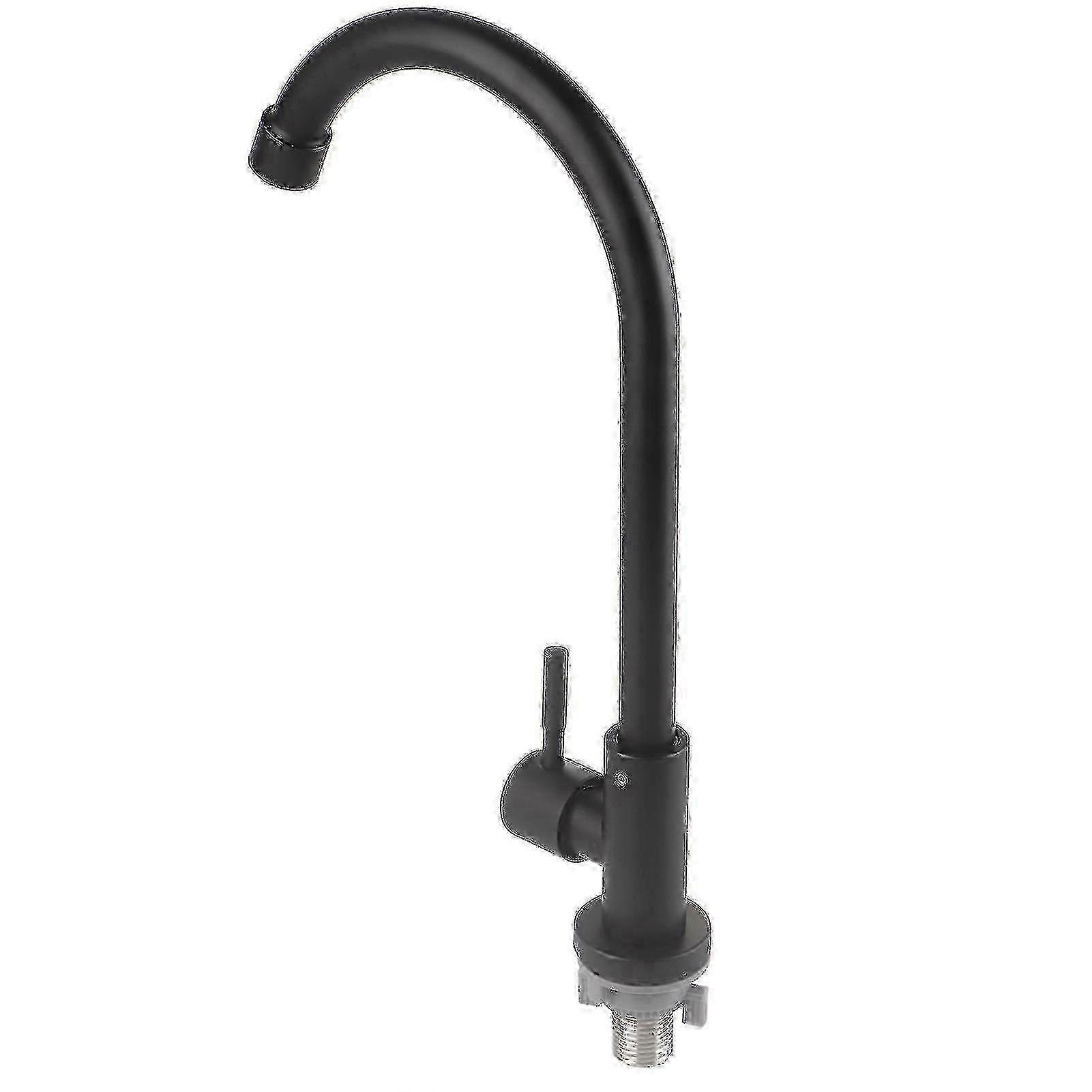 Matte Black Stainless Kitchen Cold Tap