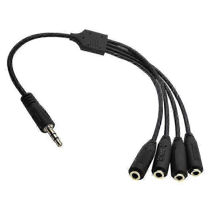 3.5mm 1 to 4 Ways TRS Headphone Splitter Cable