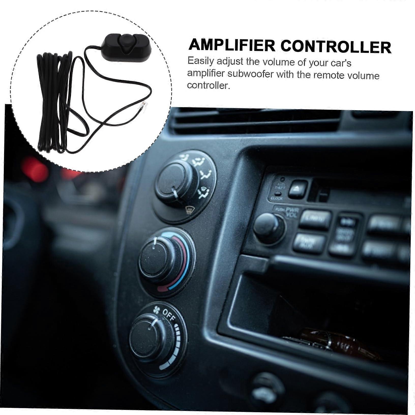 Car Amplifier Remote Bass Knob, Subwoofer Remote Level Control, Inline Volume Control