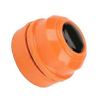 Mini portable durable plastic magnetic aquarium brush cleaning tool (orange)