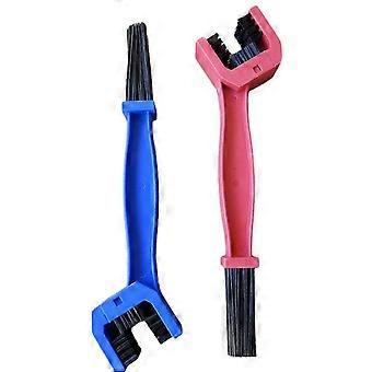 2 Pack Bike Chain Cleaning Brushes 3 Bristle Motorcycle Chains Crankset Sprocket