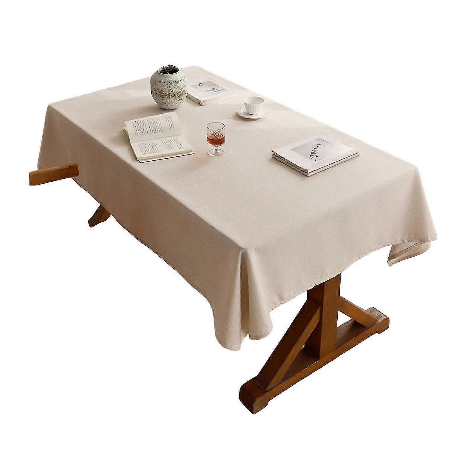 Solid Colour Thickened Table Cover