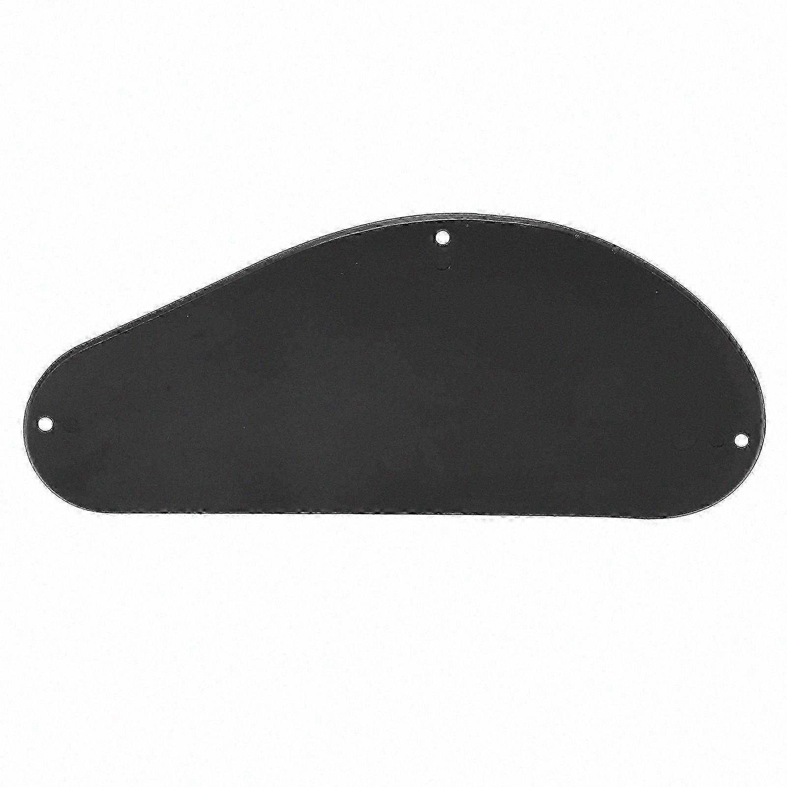 Black Guitar Back Plate - Compact Durable Replacement Component for Portable Use