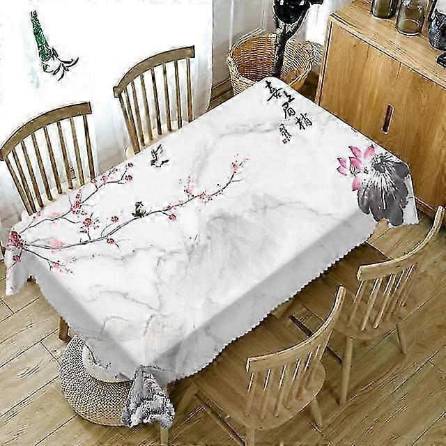 Anti-Stain Waterproof Rectangular Tablecloth