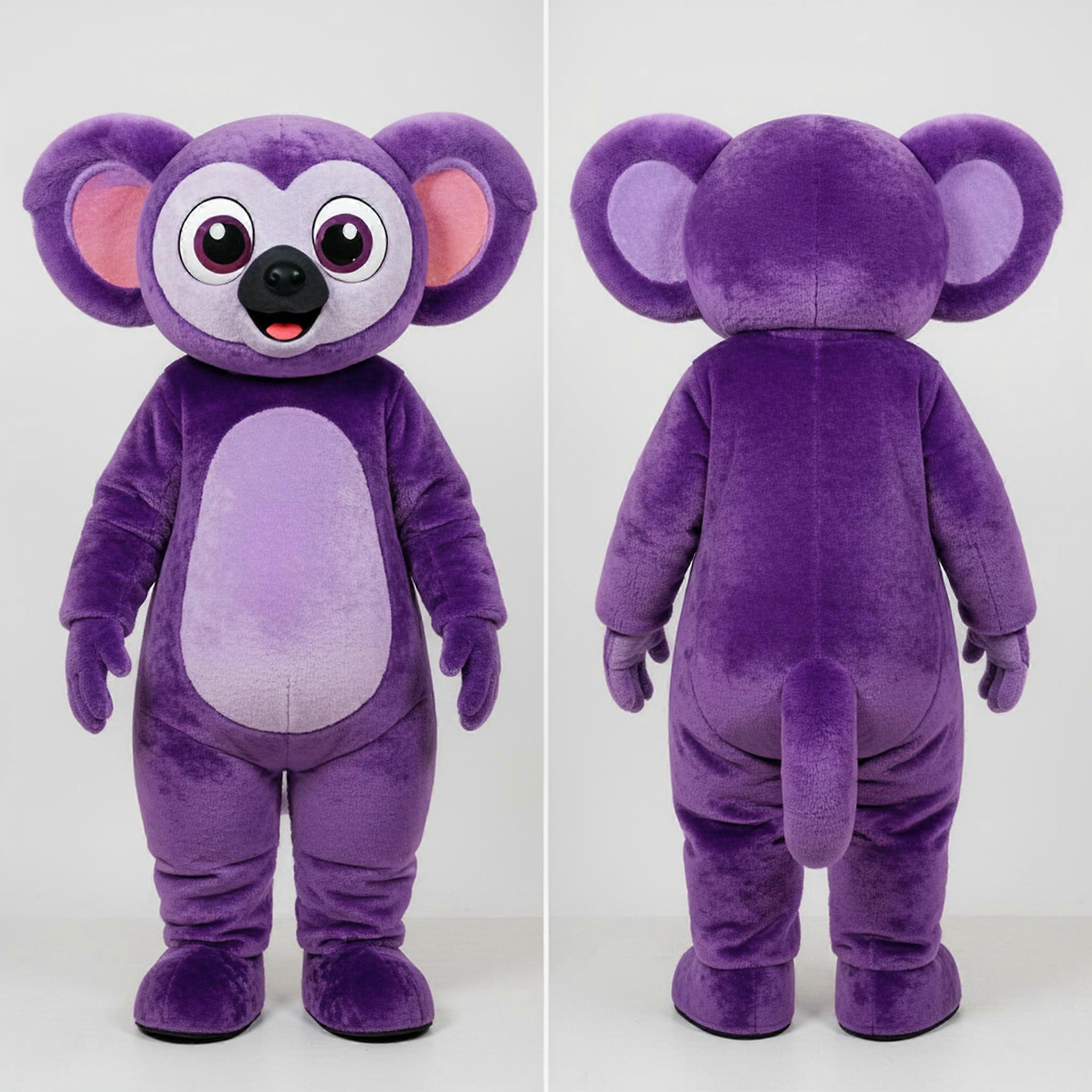 MASTICOT Plush Purple Expressive Ayeaye Mascot