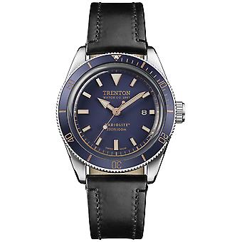 Trenton Zwitserse Quartz Analog Man Horloge met Cowskin Armband T07601