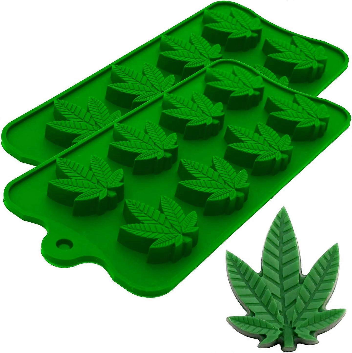 Leaf-Shaped Silicone Ice Cube Molds