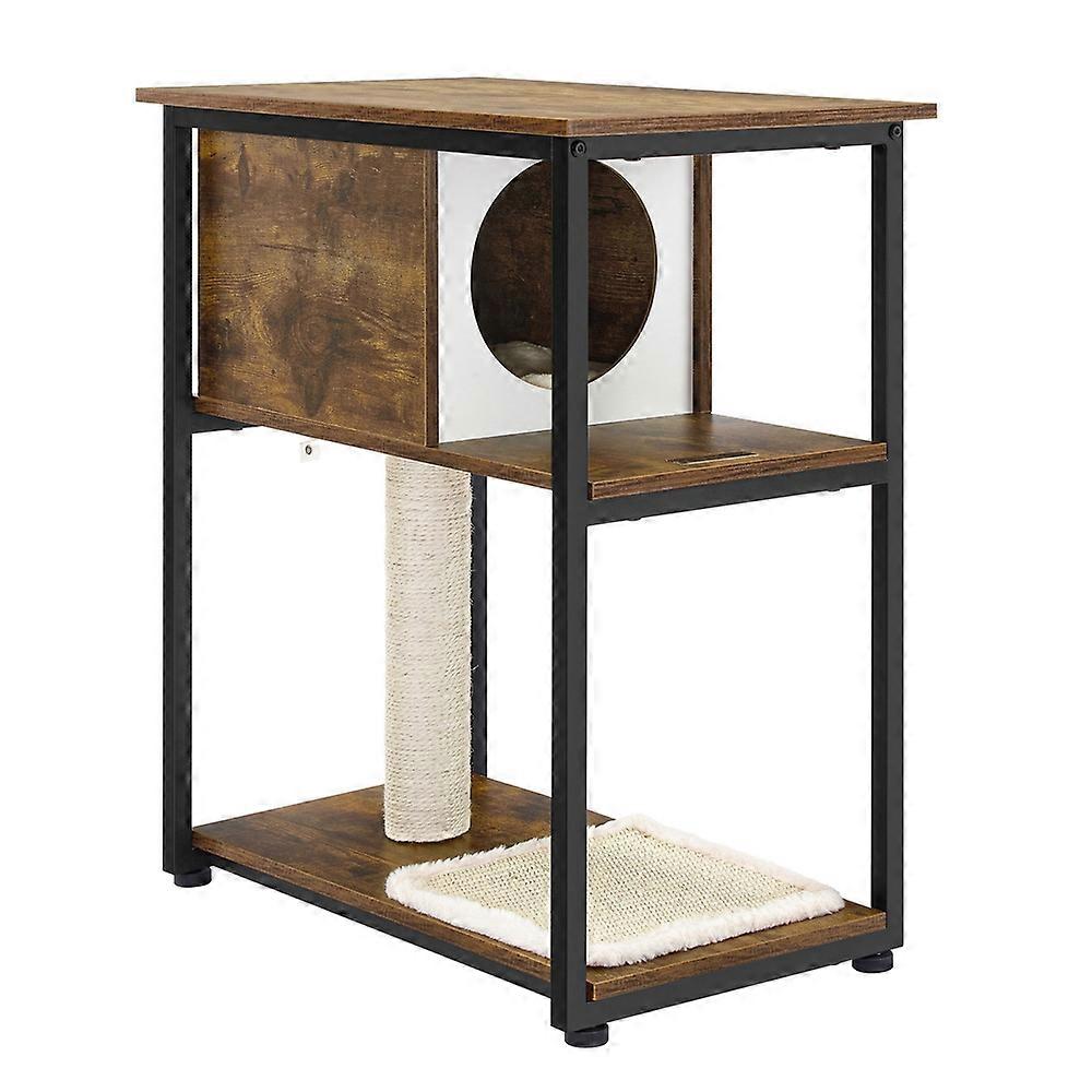 Cat Tree and End Table 23.2"L x 14.2"W x 26.4"H