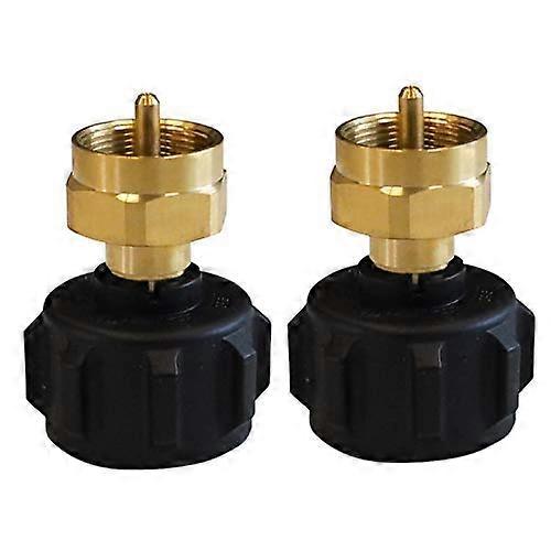 Propane Refill Adapter 2 Pack, Solid Brass Regulator Valve for Safe Outdoor Refilling