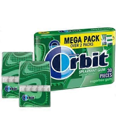 Orbit Spearmint Mega Pack, 30 Pieces, Sugar Free Gum