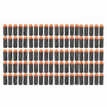 100pcs Short Darts Compatible with Various Shooting Toys, High Density EVA Soft Refills, Universal Black