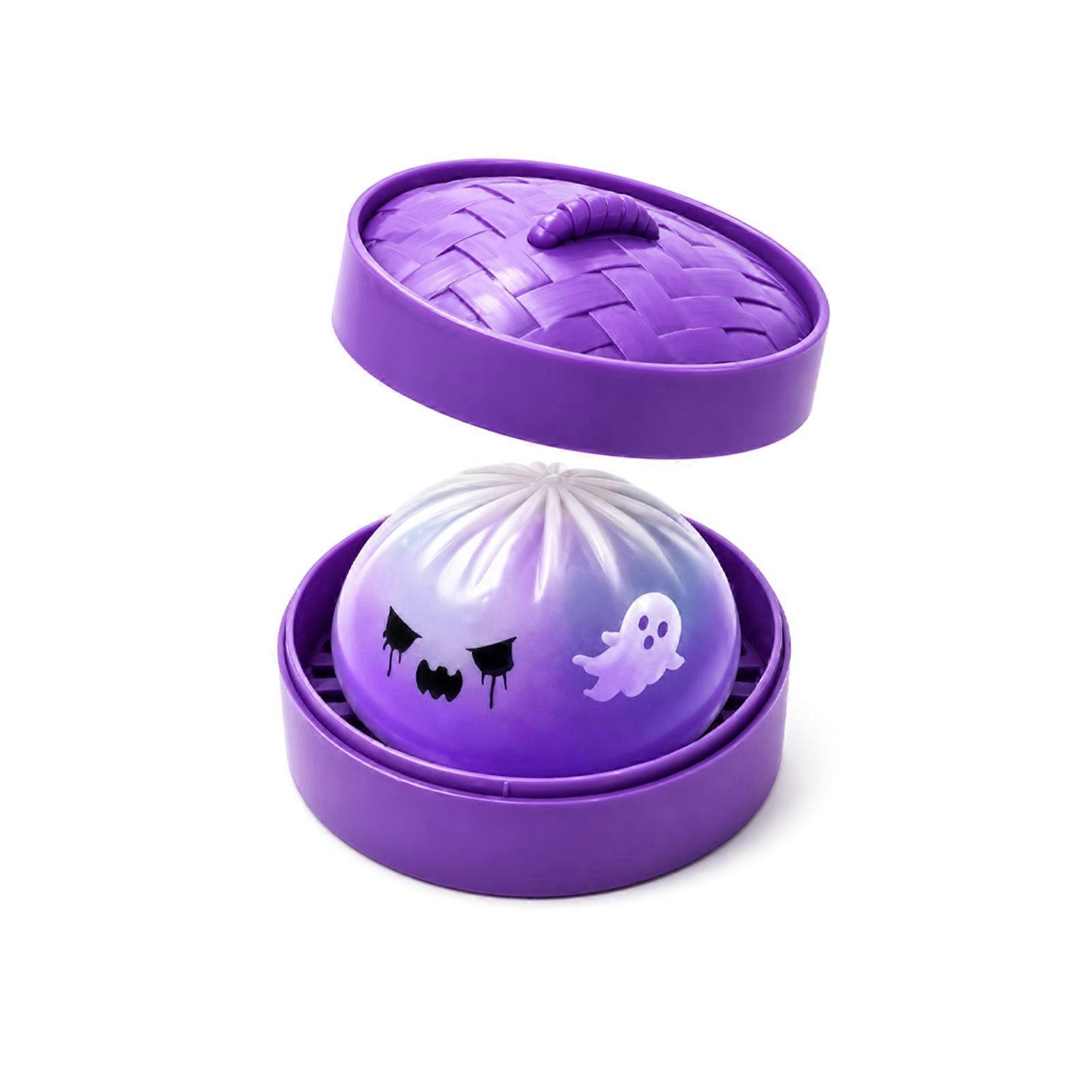 Desk Calm Purple Ghost Bun Squishy Toy