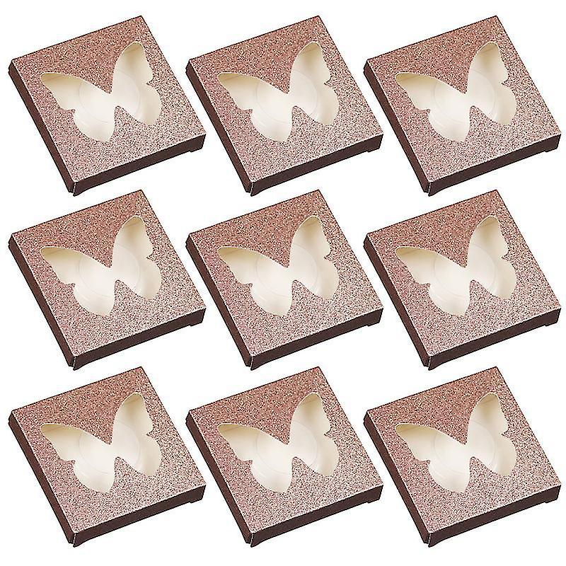 7.2X1.2cm Champagne Gold Refillable Makeup Palettes & Cases 30pcs Empty Lash Case Plastic Eyelash St
