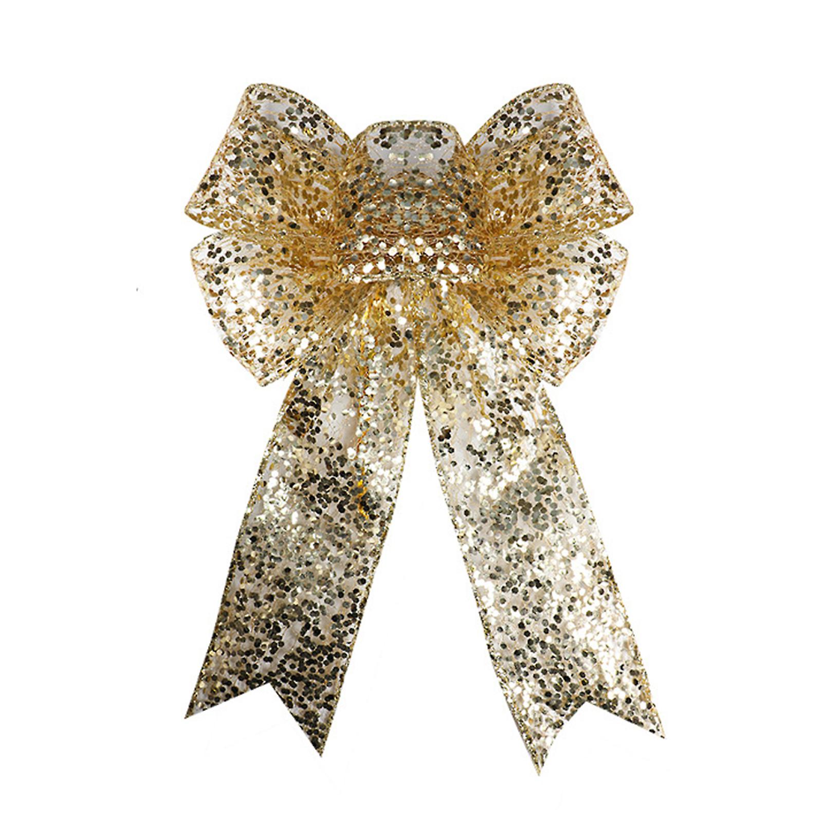Christmas Bows For Gift Wrapping Multipurpose Bows With Wired Edges