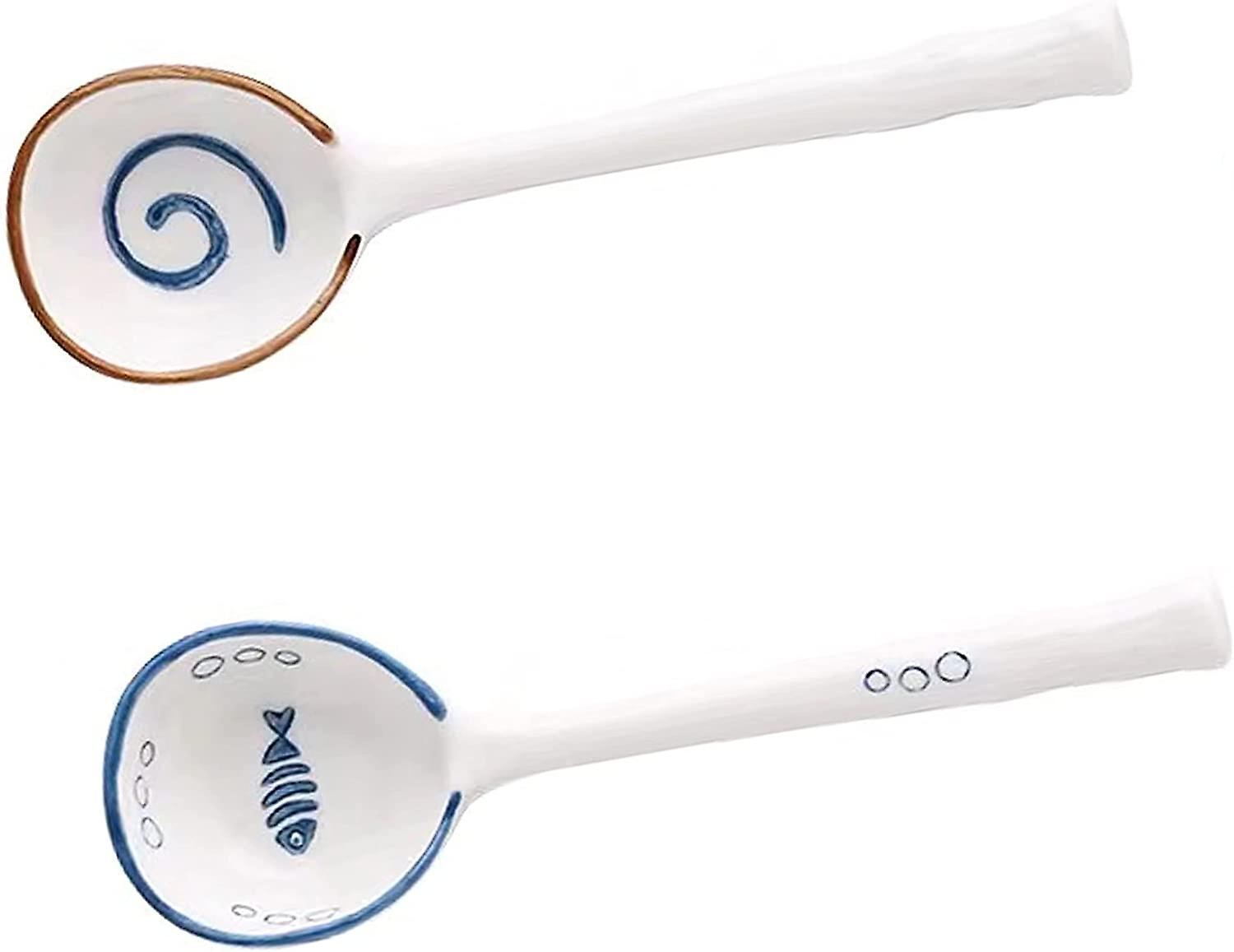 Japanese Large Spoon,hand-kneaded (2 Pieces) - 3