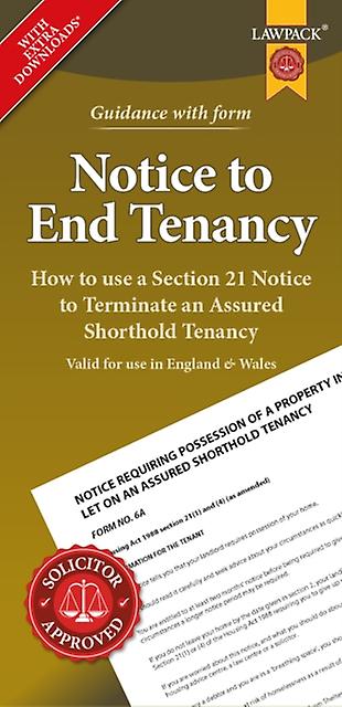 Notice To End Tenancy by Lawpack Paperback