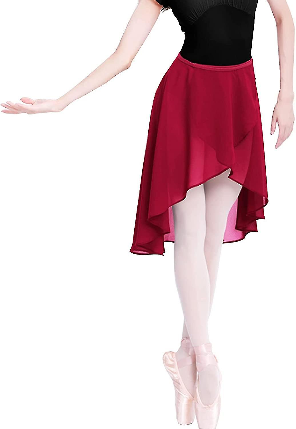Ballet Skirt Women/adult Chiffon Dance Wrap Short Skirt S-2xl