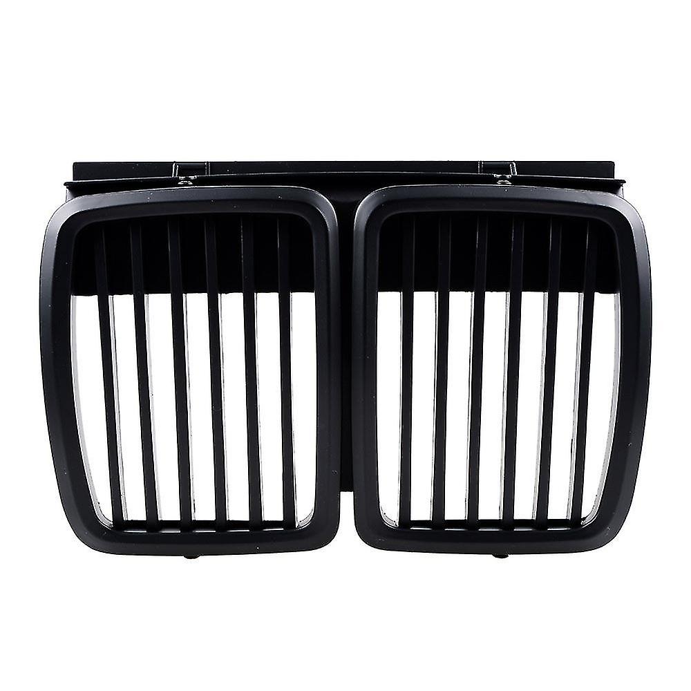 Front Grille Replacement For E30 3-series M3 Front Hood Bumper Grill Matte Black 1982-1994