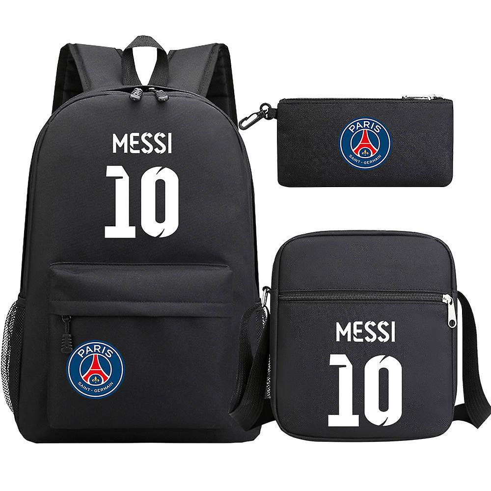 Messi Man Ryggsäck - Skolväskor för tonårsflickor, pojkar - 3st bärbar dator Casual Mochilas - Dam, Mäns ryggsäck