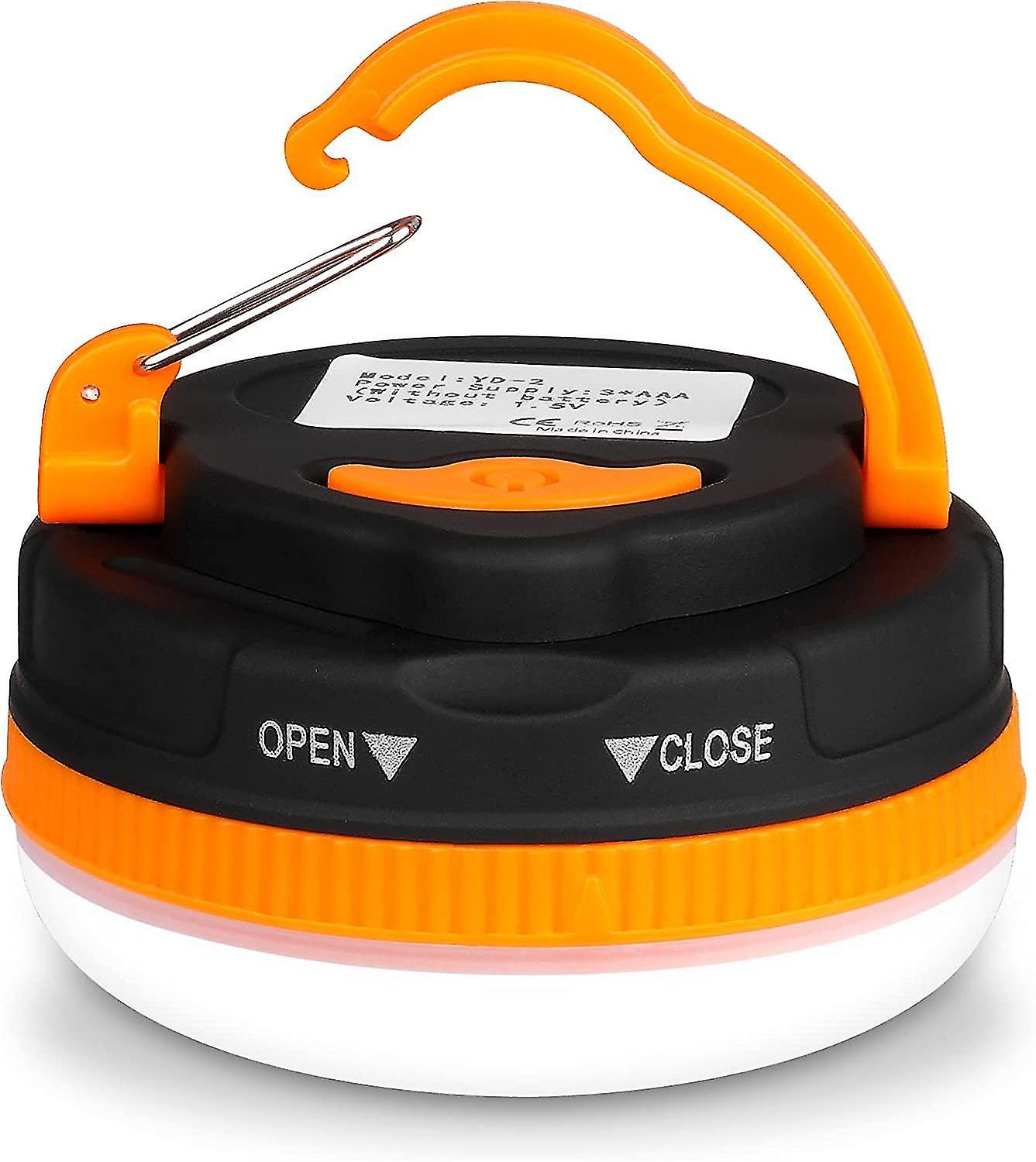 2pcs Camping Lantern, Usb Rechargeable Glare Led Tent Light With Magnetic Base, Waterproof Portable