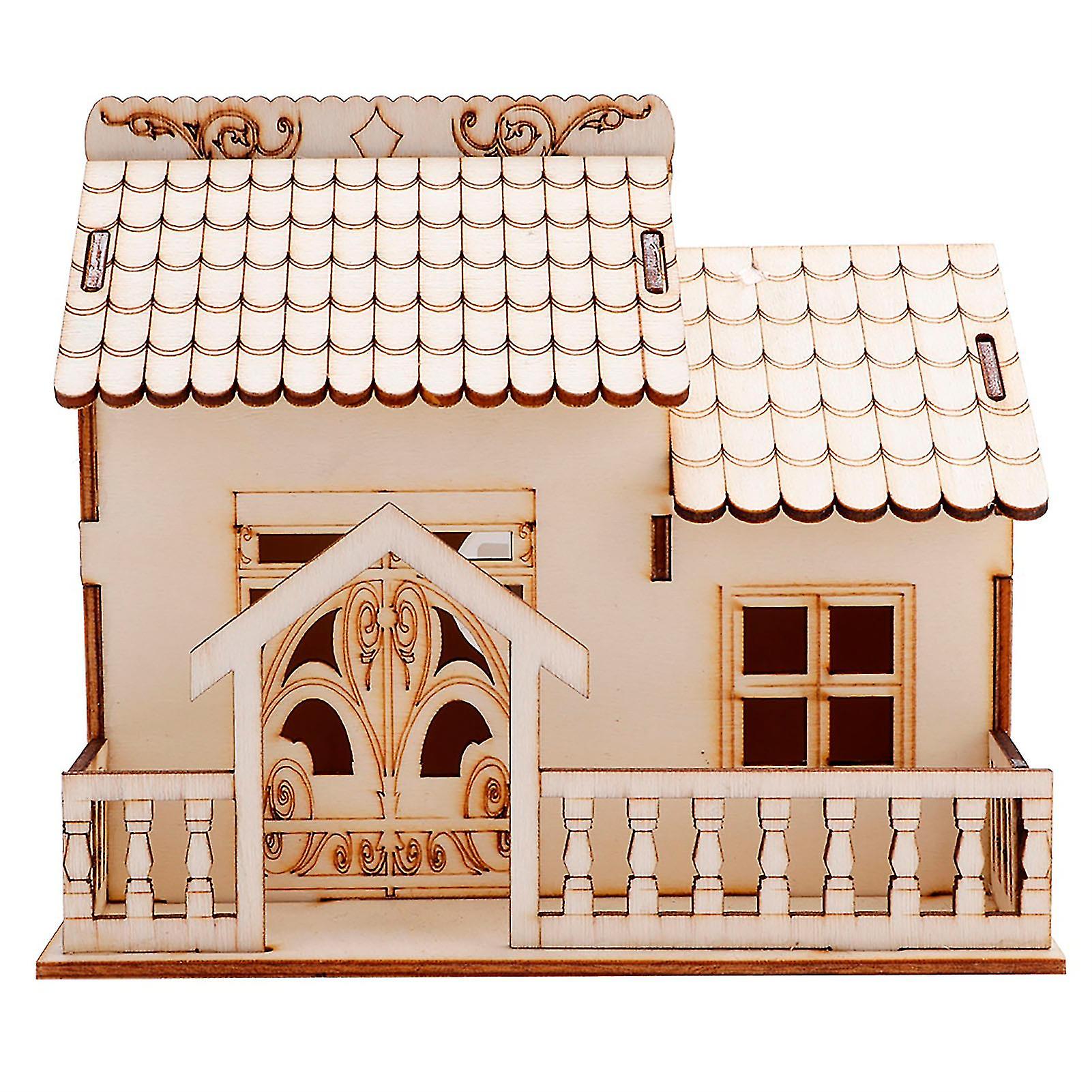 Miniature Villa Coin Bank, Triangular Gate, Home Decoration