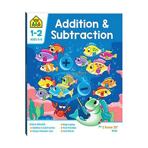ADD & SUBTRACT Schoolzone Workbook 2019 Edition Educational Eye Catching Ages 6+