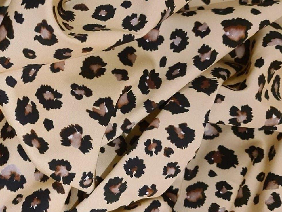 Lady McElroy Woven Stretch Cotton Sateen Fabric Mocha - per metre