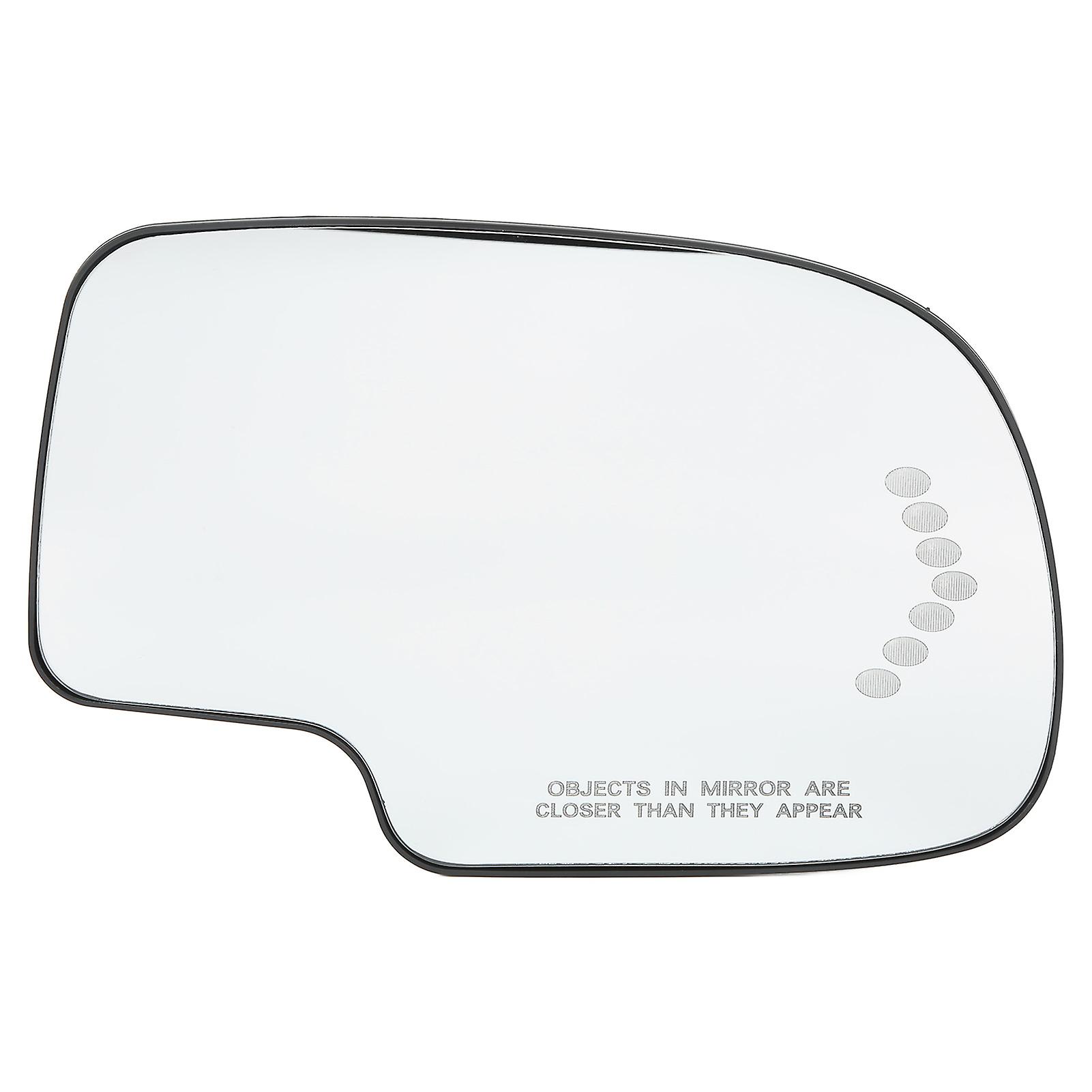Side Heated Mirror Glass Rear View Mirror Glass with LED Turn Signal Lamp Replacement for Avalanche 1500 2500