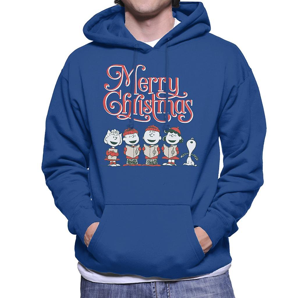 Peanuts Snoopy Singing In The Snow Men's Hooded Sweatshirt