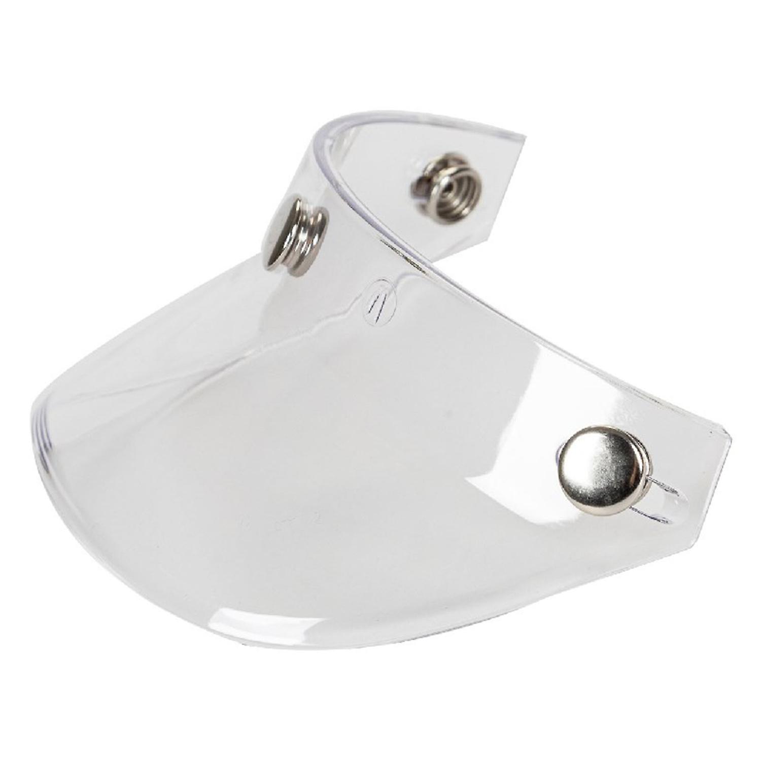 Universal 3 Snap-Button Visor Flip Up Wind Shield for Open Face Motorcycle Helmet