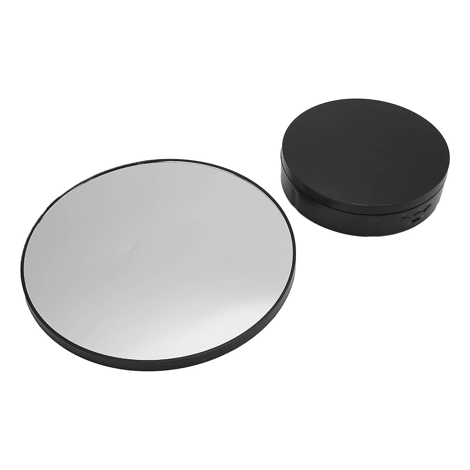 Electric Display Stand, 360 Degree Rotating Display Stand Business Display Turntable Platform, for Shows Toy Jewelry Watch Cake(Black)