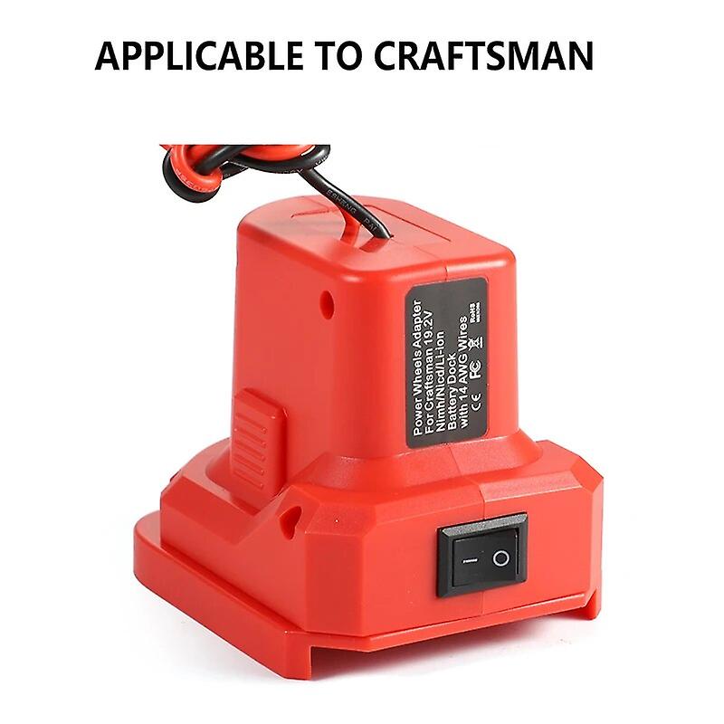 Battery Connector Adapter for Ryobi and Craft Tools 18V Lithium Battery with Switch Power Connector~1750