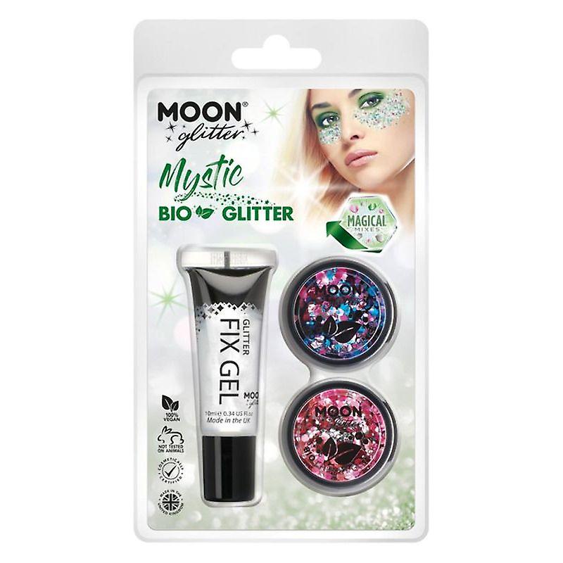 Moon Glitter Mystic Bio Chunky Mixed Colours Clamshell, 3g - Fix Gel Two Set G29208