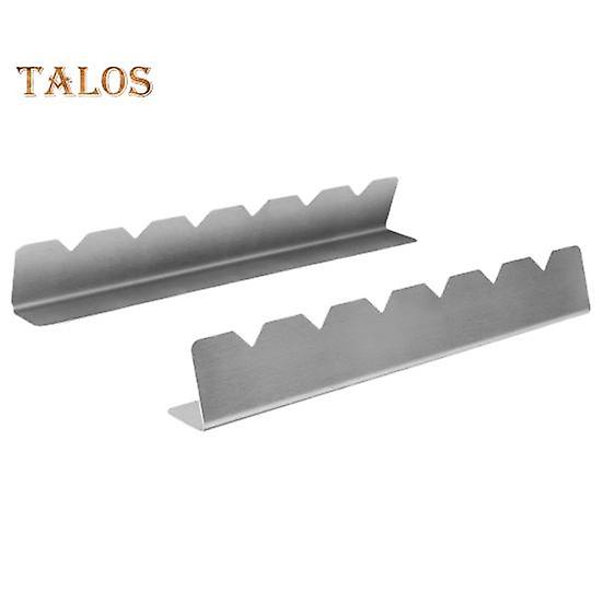 2Pcs Kebabs Holder Stainless Steel Display Anti-deform Multi-use Multi-use Kebabs Skewers Rack BBQ Accessories