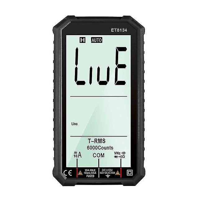Et8134 Full Screen Voltmeter Multifunction Multimeter Measuring Instrument Lcd Measurement Capacitance Direct Current Voltage