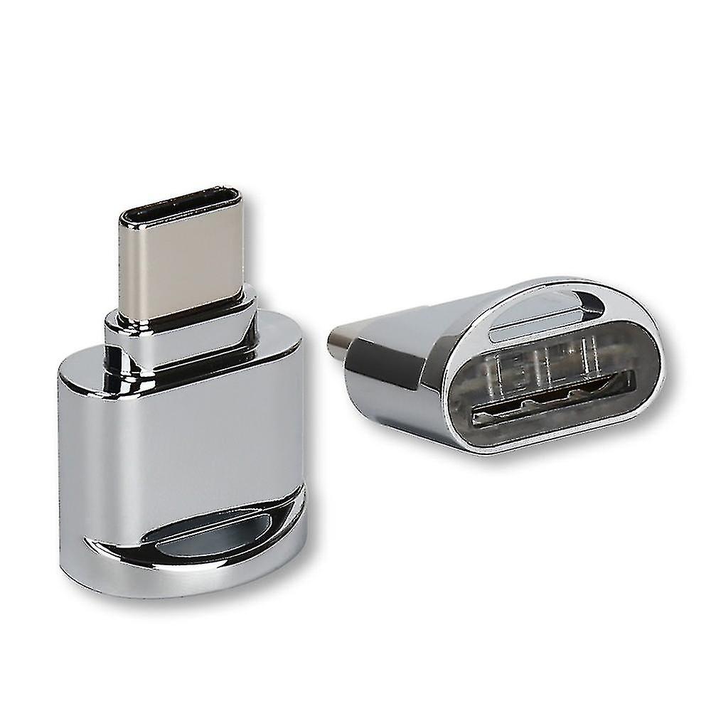 Usb Type C Card Reader Aluminum Alloy Tf Flash Memory Card Reader Otg Adapter For Macbook Windows