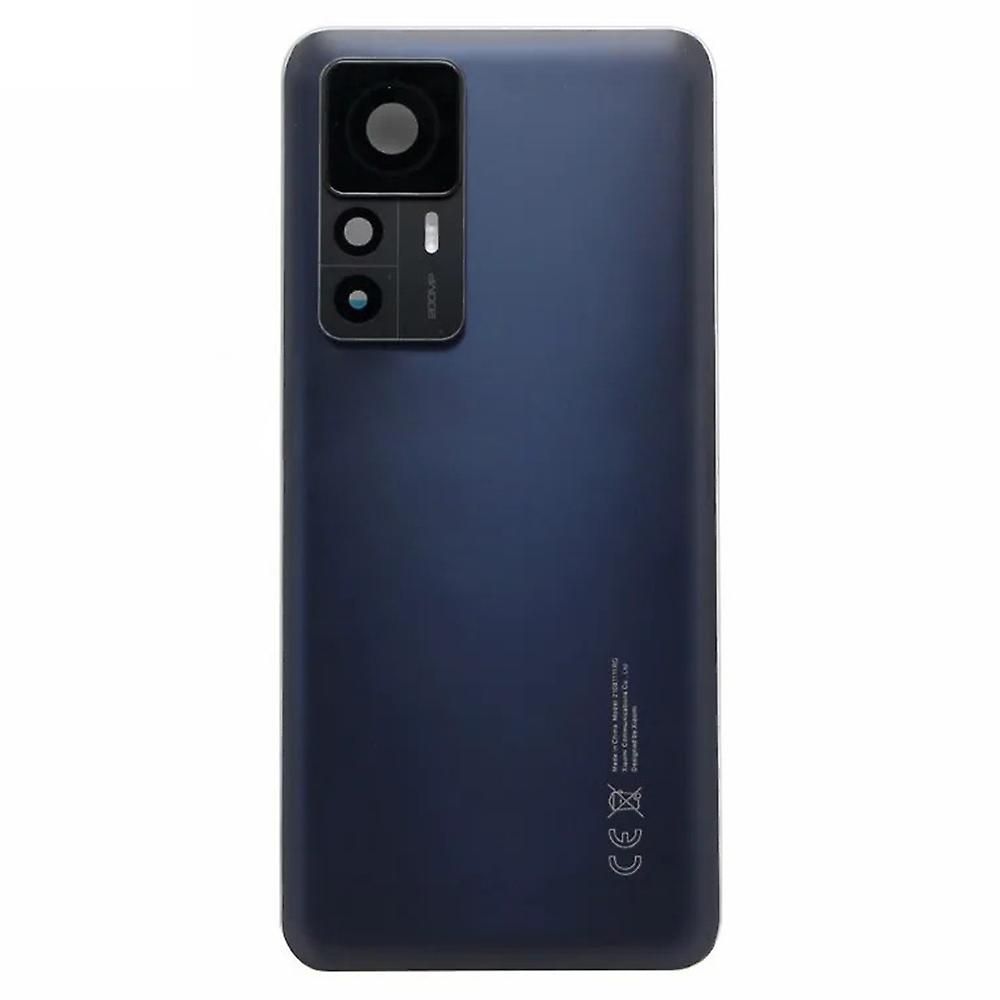 لغطاء مبيت البطارية الخلفي Xiaomi 12T 5G مع قطع غيار غطاء عدسة حلقة الكاميرا - أسود